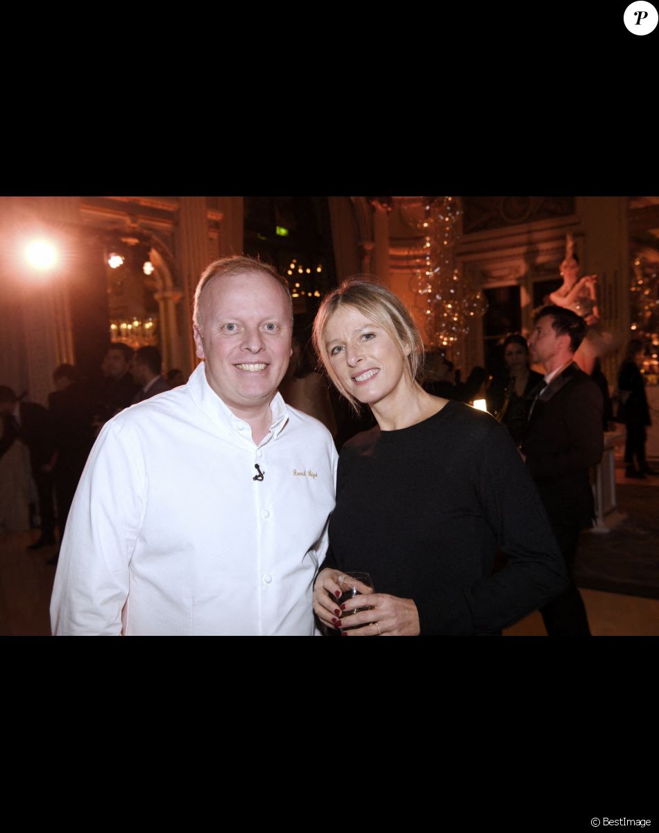 Exclusif - David Bizet, chef du Peninsula Paris et Karin Viard - L'hôtel The Peninsula Paris présente son univers féérique pour Noël le 23 novembre 2022. © Rachid Bellak / Bestimage