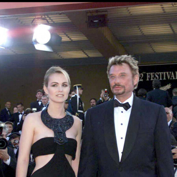 Johnny Hallyday et Laeticia en 1999 à Cannes