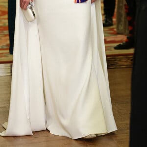 Catherine (Kate) Middleton, princesse de Galles (porte le diadème "Lover's Knot", le préféré de Diana) - Arrivées au Banquet d'Etat organisé au palais de Buckingham, à Londres, pendant la visite d'Etat du président sud-africain au Royaume-Uni le 22 novembre 2022. 