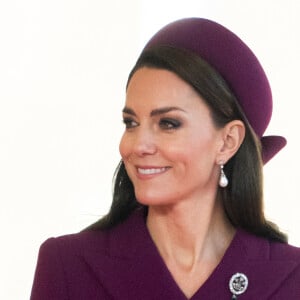 Catherine (Kate) Middleton, princesse de Galles - La famille royale et le gouvernement du Royaume Uni lors de la cérémonie d'accueil du président de l'Afrique du Sud, en visite d'état à Londres, Royaume Uni, le 22 novembre 2022. 