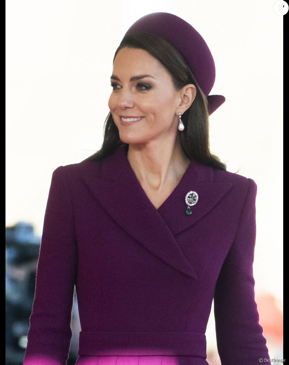Catherine (Kate) Middleton, princesse de Galles - La famille royale et le gouvernement du Royaume Uni lors de la cérémonie d'accueil du président de l'Afrique du Sud, en visite d'état à Londres, Royaume Uni, le 22 novembre 2022.