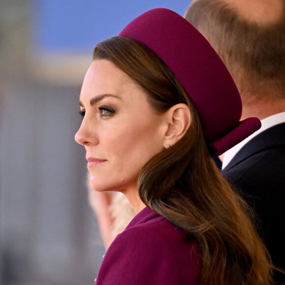 Catherine (Kate) Middleton, princesse de Galles - La famille royale et le gouvernement du Royaume Uni lors de la cérémonie d'accueil du président de l'Afrique du Sud, en visite d'état à Londres, Royaume Uni, le 22 novembre 2022. 