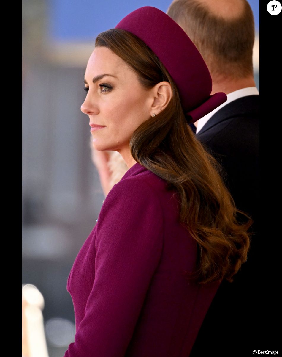 Catherine (Kate) Middleton, princesse de Galles - La famille royale et le gouvernement du Royaume Uni lors de la cérémonie d'accueil du président de l'Afrique du Sud, en visite d'état à Londres, Royaume Uni, le 22 novembre 2022.
