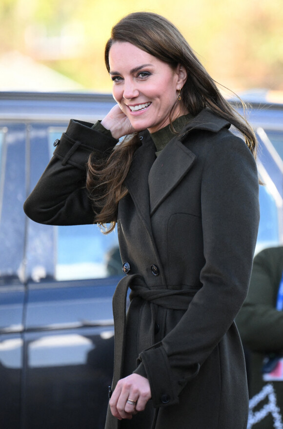 Catherine (Kate) Middleton, princesse de Galles, visite le centre pour enfants Colham Manor à Hillingdon, près de Londres, le 9 novembre 2022. 