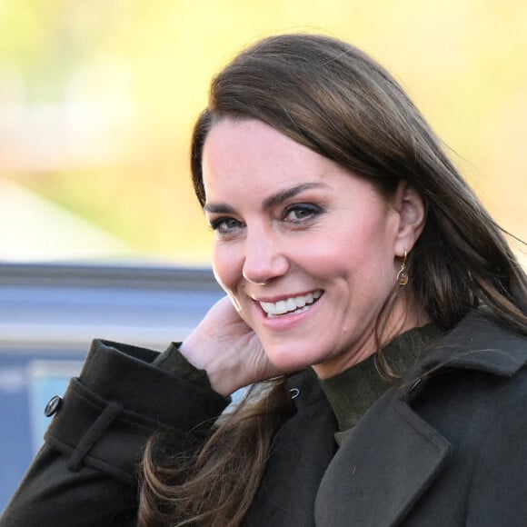 Catherine (Kate) Middleton, princesse de Galles, visite le centre pour enfants Colham Manor à Hillingdon, près de Londres, le 9 novembre 2022. 