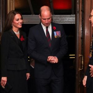 Le prince William, prince de Galles, et Catherine (Kate) Middleton, princesse de Galles, - Les membres de la famille royale d'Angleterre lors du festival annuel du souvenir de la Royal British Legion au Royal Albert Hall de Londres, Royaume Uni, le 12 novembre 2022. 