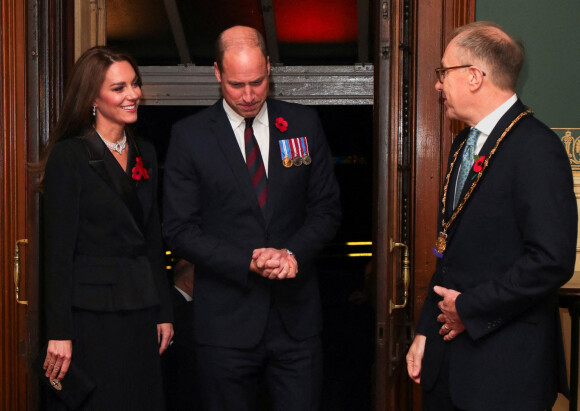 Le prince William, prince de Galles, et Catherine (Kate) Middleton, princesse de Galles, - Les membres de la famille royale d'Angleterre lors du festival annuel du souvenir de la Royal British Legion au Royal Albert Hall de Londres, Royaume Uni, le 12 novembre 2022. 