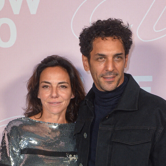 Sandra Sisley et Tomer Sisley - Photocall du défilé Etam Live Show 2020 à Paris le 29 septembre 2020. © Pool Agence Bestimage 