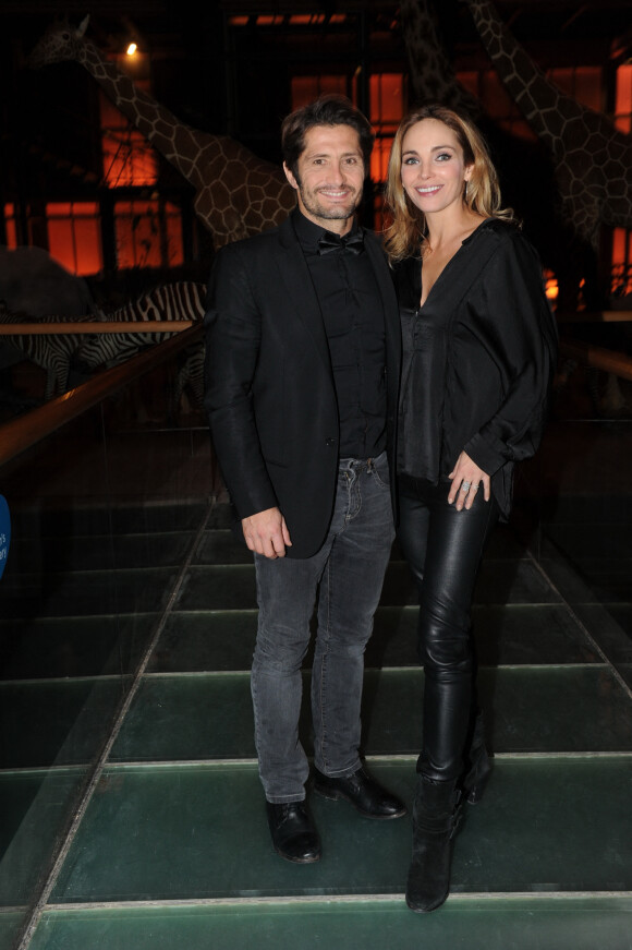 Bixente Lizarazu et Claire Keim - Soiree GQ au musée d'histoire naturelle à Paris. Le 20 novembre 2013.