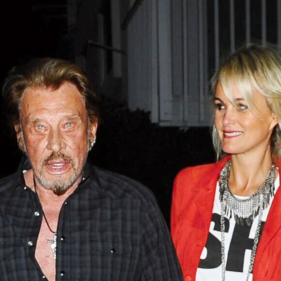 Johnny Hallyday et sa femme Laeticia sont allés dîner avec des amis au restaurant "Giorgio Baldi" à Santa Monica. Le 25 février 2015  51665494 French singer Johnny Hallyday and his wife Laeticia go to dinner with friends at Giorgio Baldi restaurant on February 25, 2015 in Santa Monica, California. 