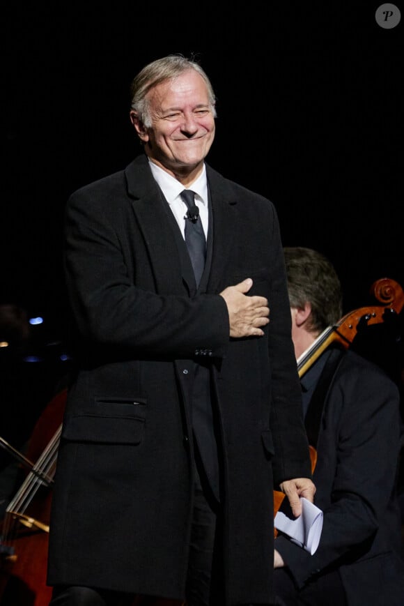 Exclusif - Francis Huster - Scène - Spectacle symphonique Claude Lelouch "D'un film à l'autre" au Palais des Congrès de Paris le 14 novembre 2022. © Moreau / Rindoff / Bestimage