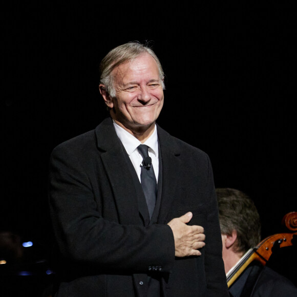 Exclusif - Francis Huster - Scène - Spectacle symphonique Claude Lelouch "D'un film à l'autre" au Palais des Congrès de Paris le 14 novembre 2022. © Moreau / Rindoff / Bestimage
