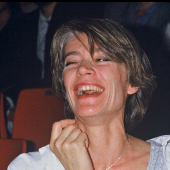 Françoise Hardy et son fils Thomas Dutronc au Zénith en 1984. 