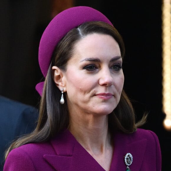 Catherine (Kate) Middleton, princesse de Galles, arrivent pou rencontrer le président de l'Afrique du Sud à l'hôtel Corinthia de Londres, Royaume Uni, le 22 novembre 2022. 