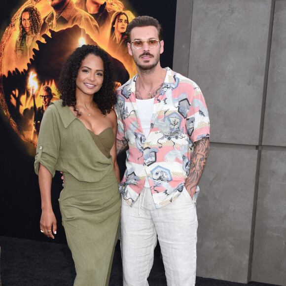 Christina Milian et son mari M Pokora (Matt Pokora) à la première du film "Jurassic World Dominion" à Los Angeles.