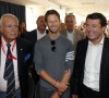 Patrick Tambay, Romain Grosjean et Christian Estrosi Maire de Nice, septembre 2017
