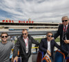 Jean Alesi , Patrick Tambay, Romain Grosjean Driver Haas F1 Team ,Yannick Dalmas , Ambiance Portrait, au Castellet en septembre 2017 © DPPI / Panoramic / Bestimage