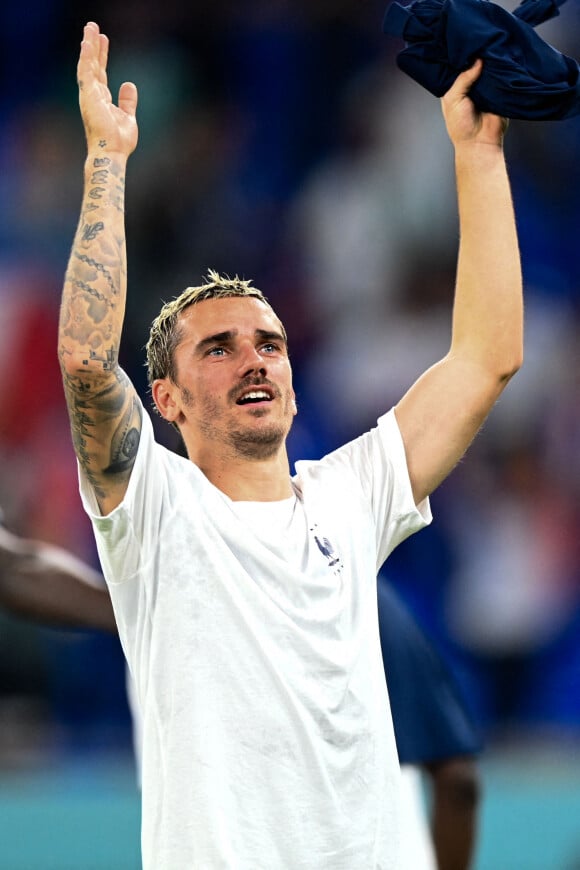 Antoine Griezmann lors du match du groupe D opposant la France au Danemark lors de coupe de Monde au stade à Doha au Qatar. © Philippe Perusseau/Bestimage