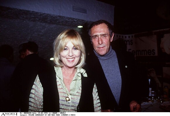 Mylène Demongeot et Marc Simenon. Le 24 mars 1994.