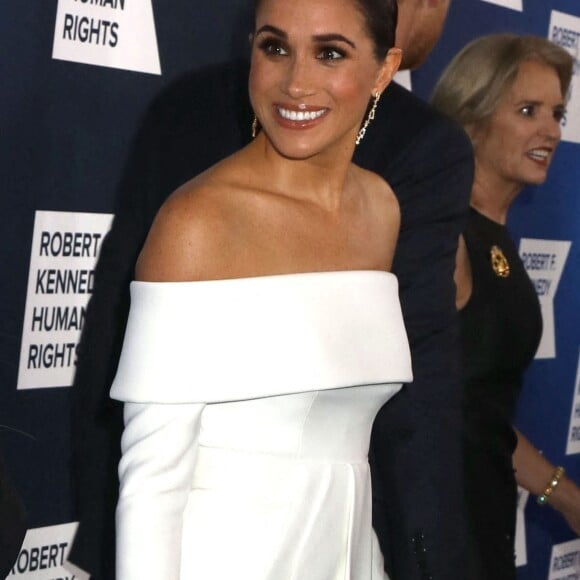 Le prince Harry et Meghan Markle lors du photocall de la soirée caritative Robert F. Kennedy Human Rights à New York le 6 décembre 2022. 