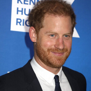 Le prince Harry et Meghan Markle lors du photocall de la soirée caritative Robert F. Kennedy Human Rights à New York le 6 décembre 2022. 