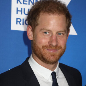 Le prince Harry et Meghan Markle lors du photocall de la soirée caritative Robert F. Kennedy Human Rights à New York le 6 décembre 2022. 