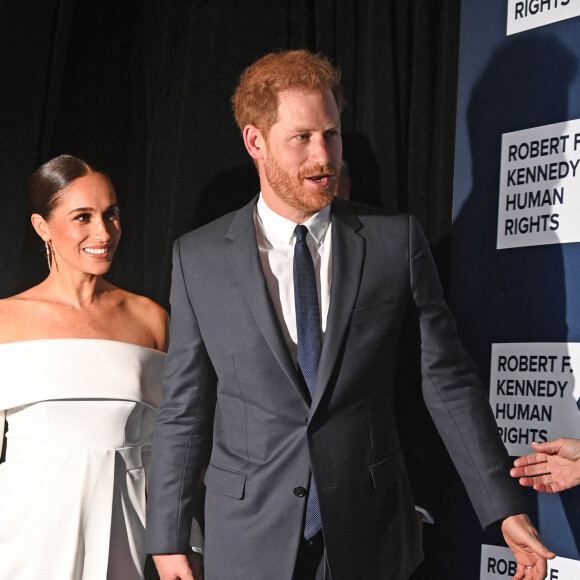 Le prince Harry et Meghan Markle - Photocall de la soirée de gala Robert F Kennedy Human Rights à New York le 6 décembre 2022. 