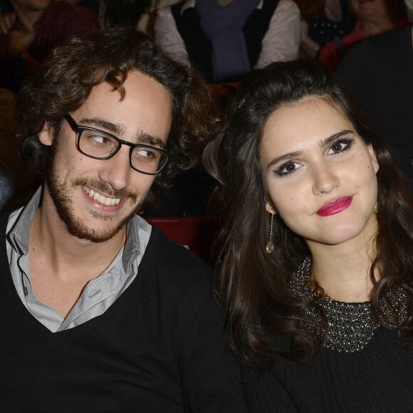 Thomas Hollande et Joyce Jonathan au concert de Céline Dion au POPB de Paris.