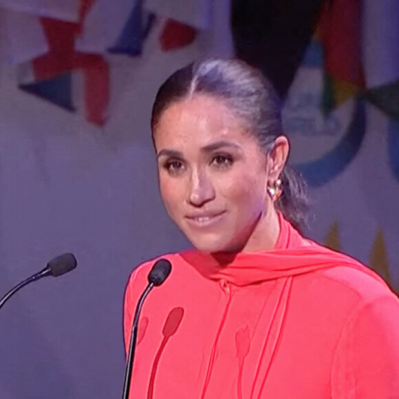 Première allocution publique de Meghan Markle au Royaume-Uni depuis le Megxit. Meghan Markle, duchesse de Sussex, lors du "One Young World Summit 2022" à Manchester, le 5 septembre 2022. © JLPPA/Bestimage 