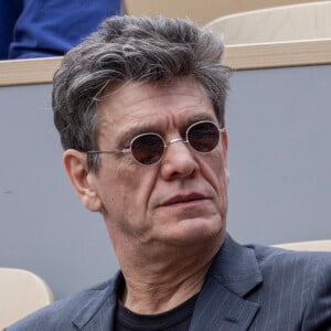 Marc Lavoine - Célébrités dans les tribunes des internationaux de France de Roland Garros à Paris. © Cyril Moreau - Dominique Jacovides/Bestimage 