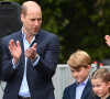 Le prince William, duc de Cambridge, et Catherine (Kate) Middleton, duchesse de Cambridge, accompagnés de leurs enfants, le prince George de Cambridge et la princesse Charlotte de Cambridge en visite au château de Cardiff, Royaume Uni, le 4 juin 2022, à l'occasion du jubilé de platine de la reine d'Angleterre.