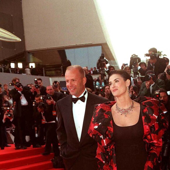 Demi Moore et Bruce Willis au Festival de Cannes en 1997 pour le "Cinquième élément".