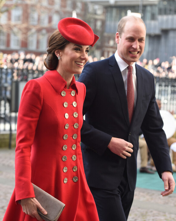 Catherine Kate Middleton, duchesse de Cambridge, le prince William, duc de Cambridge - Arrivées des participants à la messe en l'honneur de la journée du Commonwealth à l'abbaye de Westminster à Londres le 11 mars 2019. 