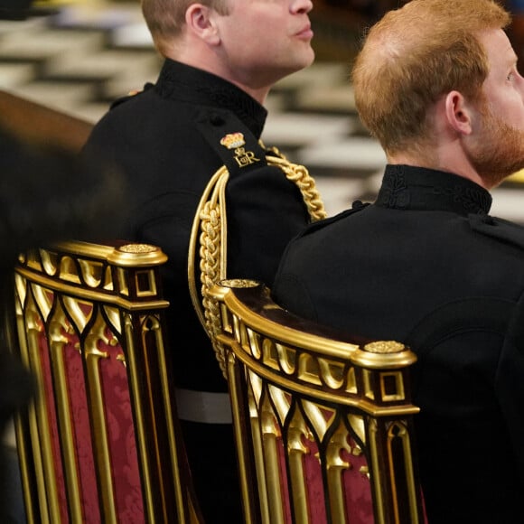 Le prince William, duc de Cambridge et le prince Harry - Cérémonie de mariage du prince Harry et de Meghan Markle en la chapelle Saint-George au château de Windsor, Royaume Uni, le 19 mai 2018. 