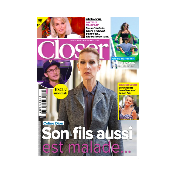 Couverture du magazine "Closer" du vendredi 16 décembre 2022