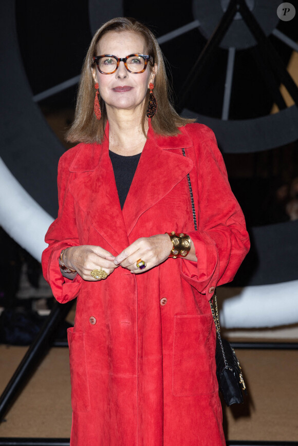 Carole Bouquet - Photocall du 2ème défilé de mode Haute-Couture 2022 "Chanel" au Grand Palais Ephémère à Paris. Le 25 janvier 2022 © Olivier Borde / Bestimage 