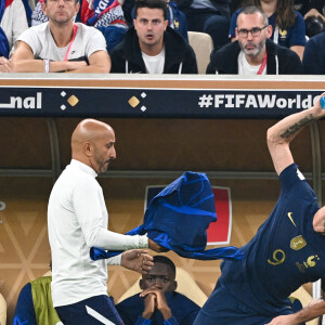 Olivier Giroud - Match "France - Argentine (3-3 - tab 2-4)" en finale de la Coupe du Monde 2022 au Qatar, le 18 décembre 2022. © Philippe Perusseau / Bestimage