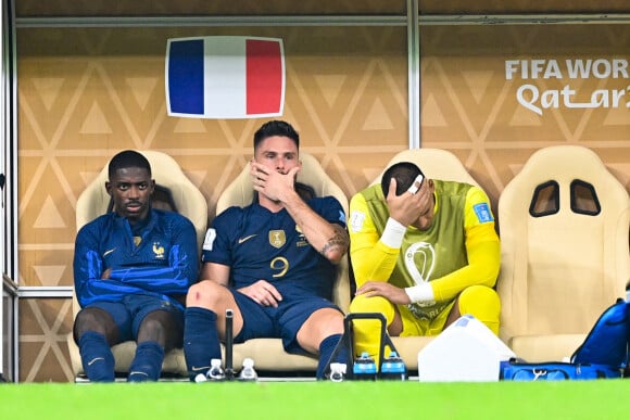 Olivier Giroud - Match "France - Argentine (3-3 - tab 2-4)" en finale de la Coupe du Monde 2022 au Qatar, le 18 décembre 2022. © Philippe Perusseau / Bestimage