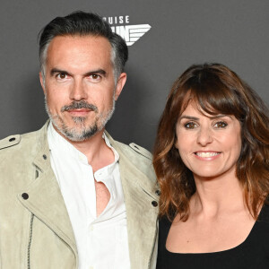 Faustine Bollaert et son mari Maxime Chattam - Avant-première du film "Top Gun Maverick" à l'UGC Normandie à Paris. © Coadic Guirec/Bestimage