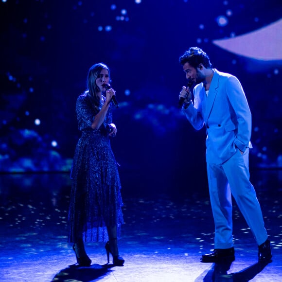 Exclusif - Joyce Jonathan et Amir Haddad - Jour 2 - Tournage de l'émission "Nuit magique dans le monde de Disney" à Disneyland Paris, diffusée le 27 décembre sur M6 © Tiziano Da Silva-Cyril Moreau / Bestimage 