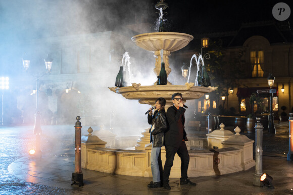 Exclusif - Zoé et Marc Lavoine - Jour 1 - Tournage de l'émission "Nuit magique dans le monde de Disney" à Disneyland Paris, diffusée le 27 décembre sur M6 © Tiziano Da Silva-Cyril Moreau / Bestimage 