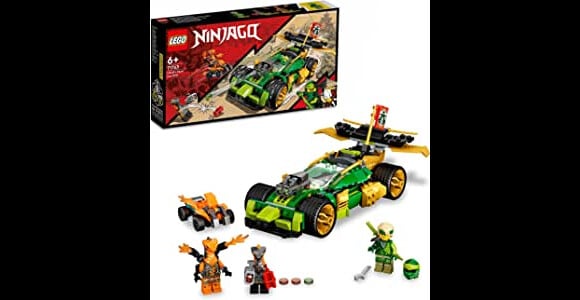 Lloyd doit transformer son véhicule pour venir à bout de serpents avec ce jeu de construction Lego Ninjago L'Evolution Voiture de course de Llyod