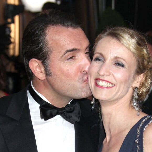 Jean Dujardin et Alexandra Lamy - 84ème cérémonie des Oscars à Hollywood, le 26 février 2012