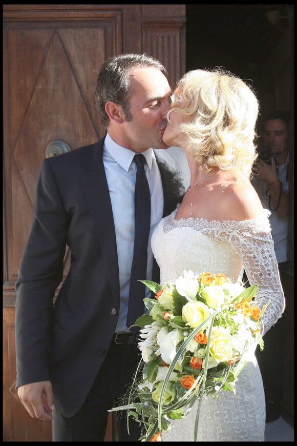 Mariage de Jean Dujardin et Alexandra Lamy à Anduze, dans les Cévènnes.
