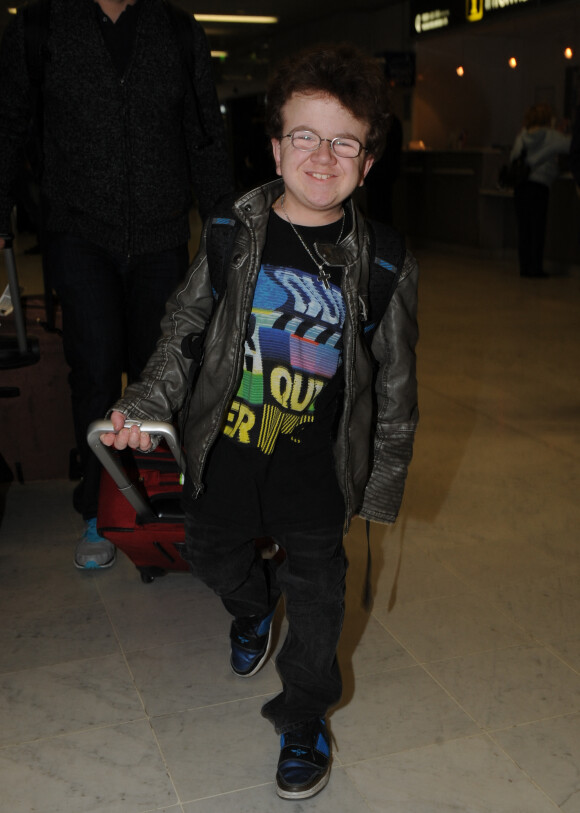 Keenan Cahill à l'aéroport de Nice le 28 janvier 2012.