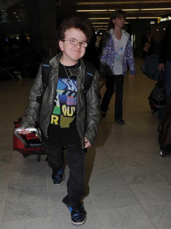 Keenan Cahill à l'aéroport de Nice le 28 janvier 2012. Photo d'ABACAPRESS.COM