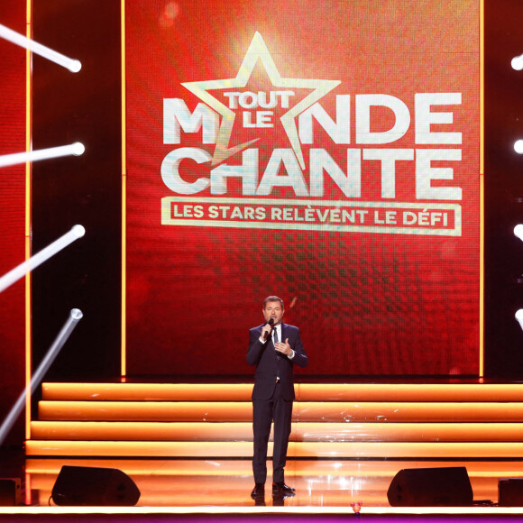 Exclusif - Jérôme Anthony - Enregistrement de l'émission "Tout le monde chante contre le cancer, les stars relèvent le défi" dans le cadre du gala de l'association "Tout le monde chante contre le cancer" présentée par J.Anthony au Dôme de Paris, et diffusée sur W9. © Christophe Clovis-Coadic Guirec / Bestimage