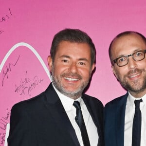 Exclusif - Jérôme Anthony et Nicolas Rossignol - Backstage - Enregistrement de l'émission "Tout le monde chante contre le cancer, les stars relèvent le défi" dans le cadre du gala de l'association "Tout le monde chante contre le cancer" présentée par J.Anthony au Dôme de Paris, et diffusée le 4 janvier sur W9. Le 22 novembre 2022 © Coadic Guirec-Christophe Clovis / Bestimage