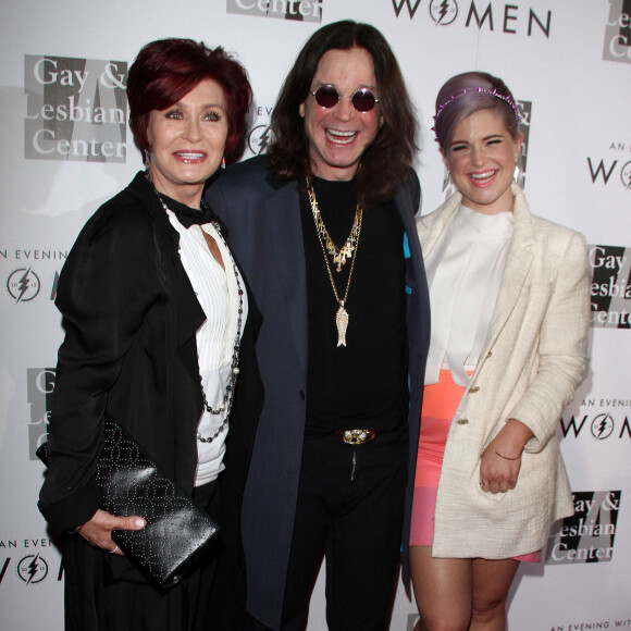 Sharon Osbourne, Ozzy Osbourne, Kelly Osbourne - People a la soiree "L.A. Gay & Lesbian Center's An Evening With Woman 2013" a l'hotel "The Beverly Hilton " a Beverly Hills, le 18 mai 2013 