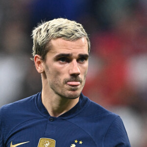 Antoine Griezmann au match de demi-finale opposant la France au Maroc lors de la Coupe du Monde 2022 au stade Al-Bayt, à Doha, Qatar, le 14 décembre 2022. La France a gagné 2-0. © Philippe Perusseau/Bestimage